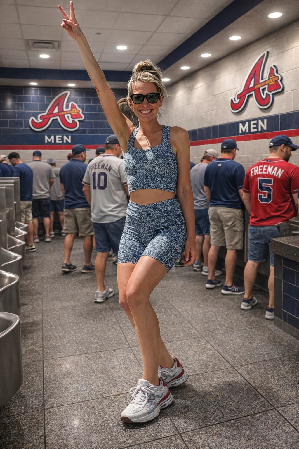 Ashlyn showing off her unique fashion sense